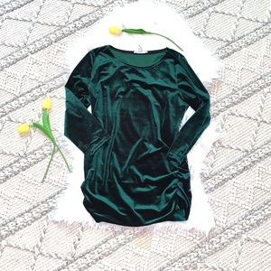Green Velvet Top